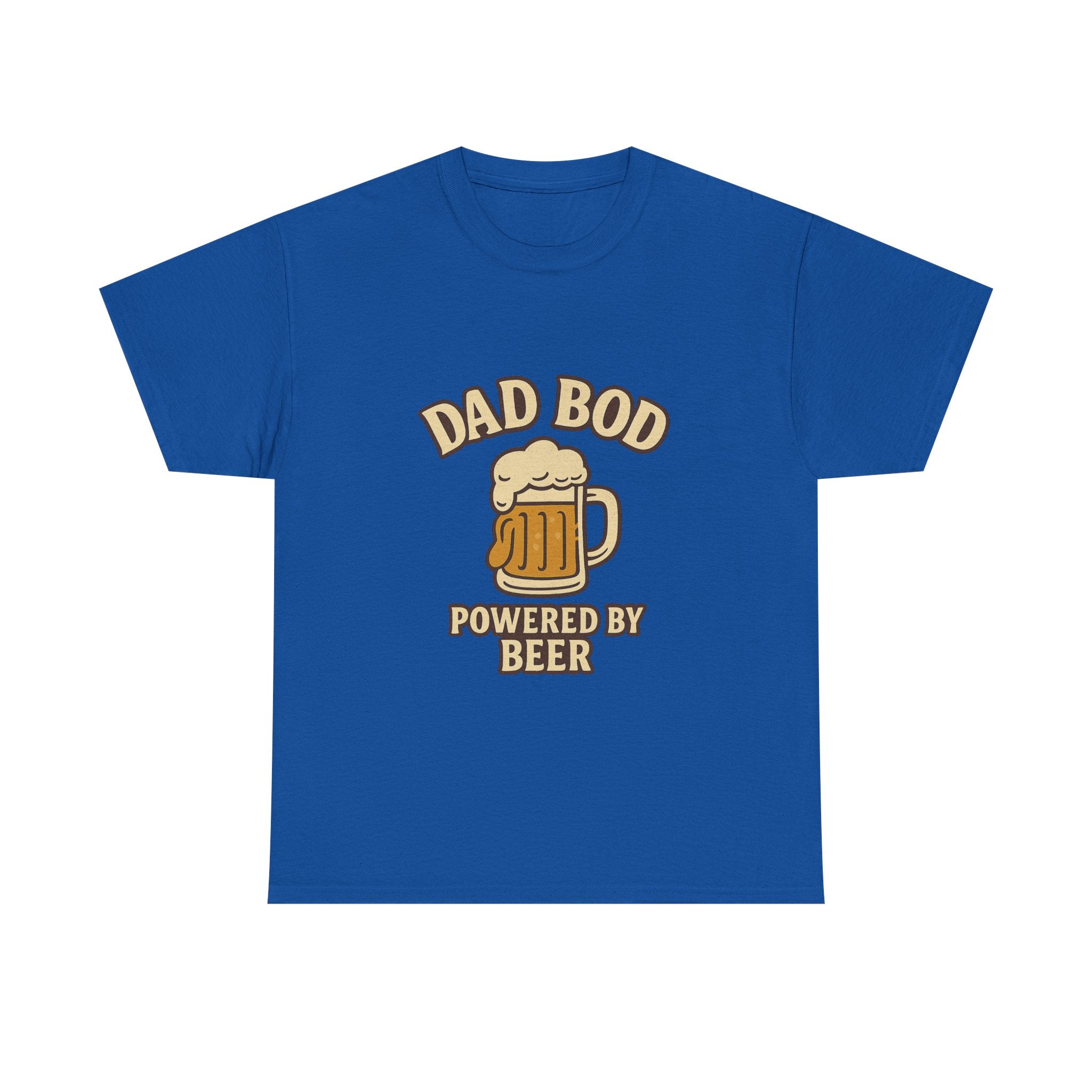 Dad Bod Powered By Beer Father T-Shirt | Gift for Dad | Graphic Tee