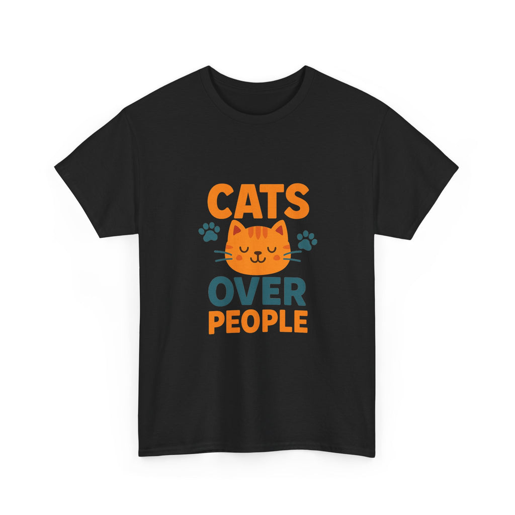 People Are Fine But Cats Are Better T-Shirt | Funny Cat Gift | Graphic Tee