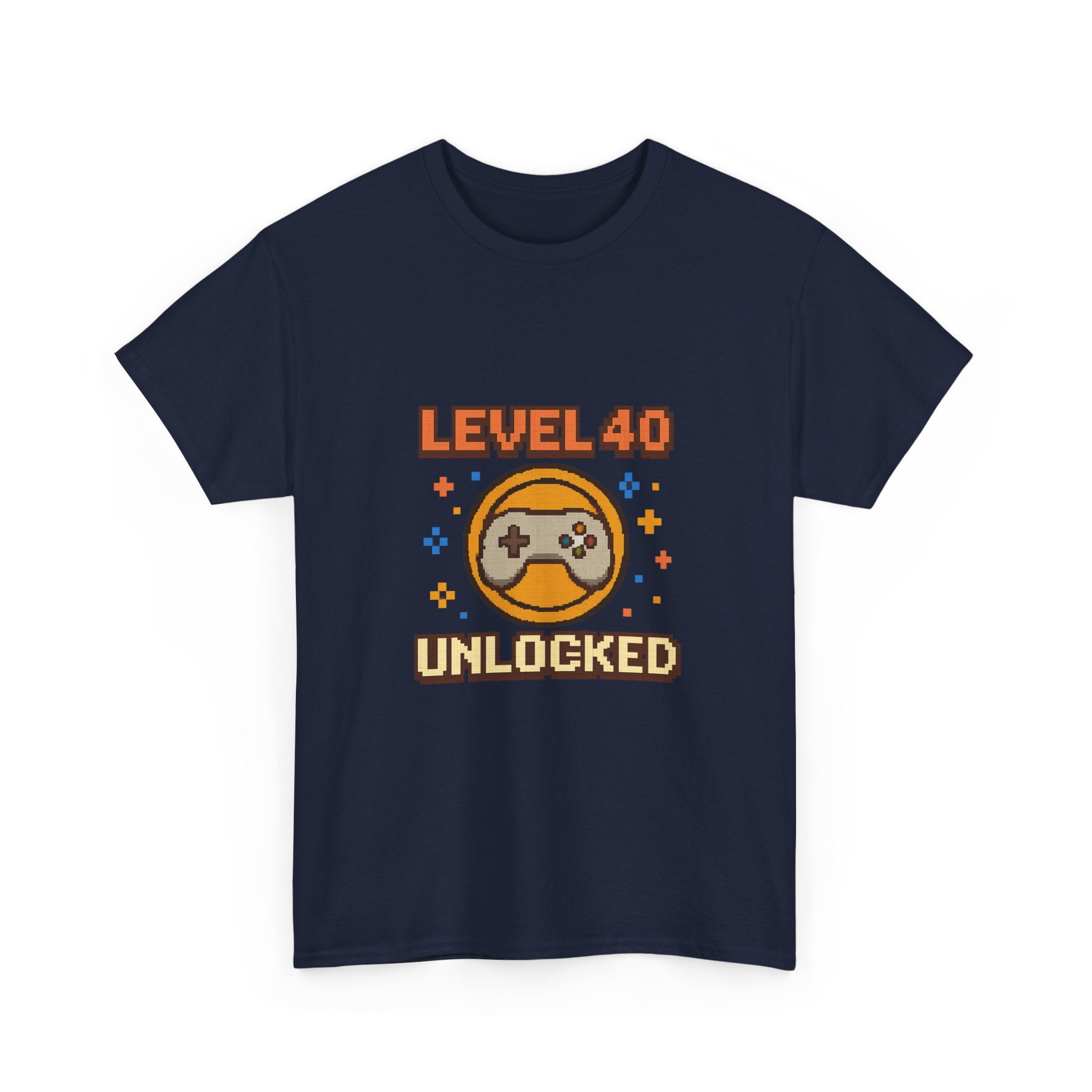 Level 40 Unlocked Birthday Gaming T-Shirt | Gamer Gift | Graphic Tee