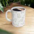 Delicate Dogs In Sweaters Full Wrap Coffee Mug | Dogs Gift | Ceramic Mug