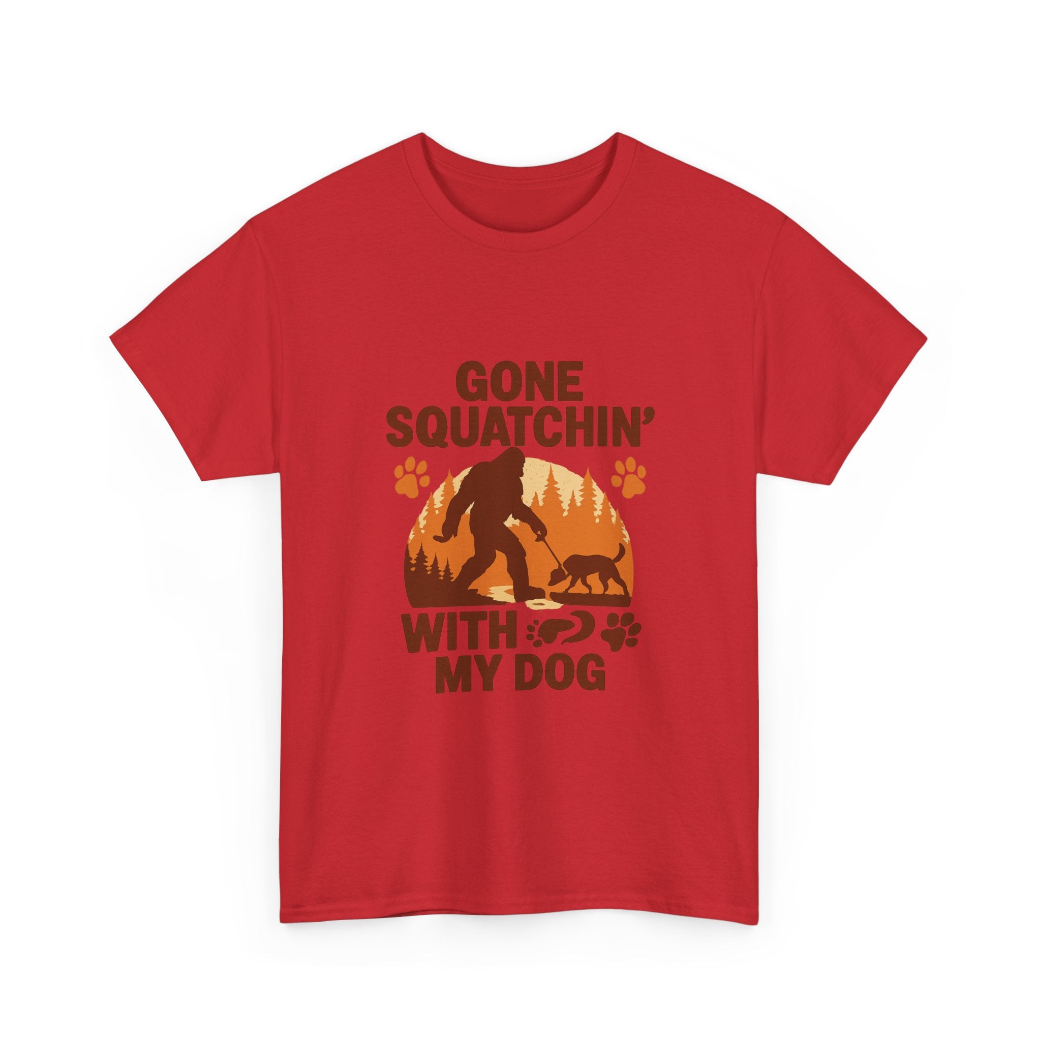 Gone Squatchin With My Dog T-Shirt | Dog Lover Gift | Graphic Tee