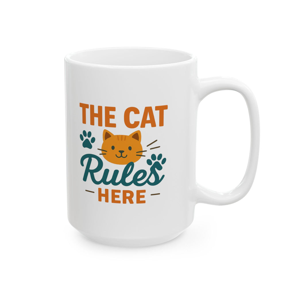 Serving My Cat Since Day One Coffee Mug | Funny Cat Owner Gift | Ceramic Mug