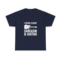 Sarcasm and Guitar Music T-Shirt | Music Lover Gift | Graphic Tee