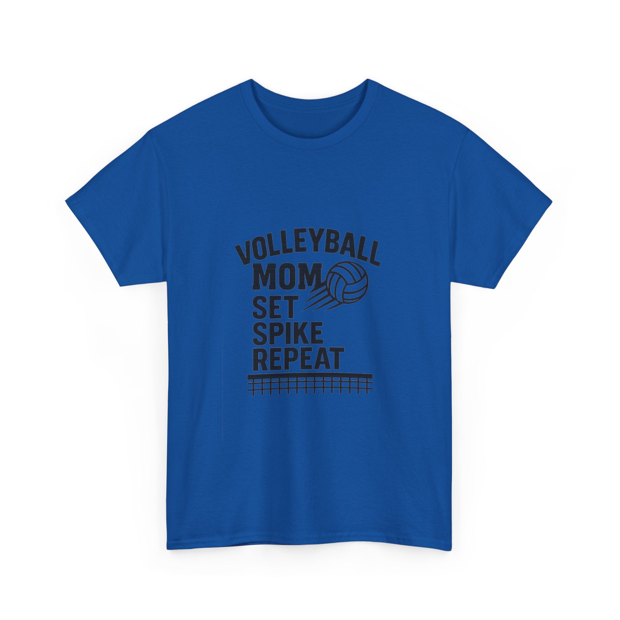 Volleyball Mom Set Spike Repeat T-Shirt | Gift for Mom | Graphic Tee