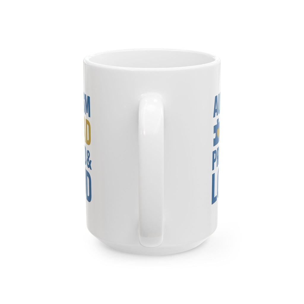Autism Dad Proud And Loud Coffee Mug | Gift for Dad | Ceramic Mug