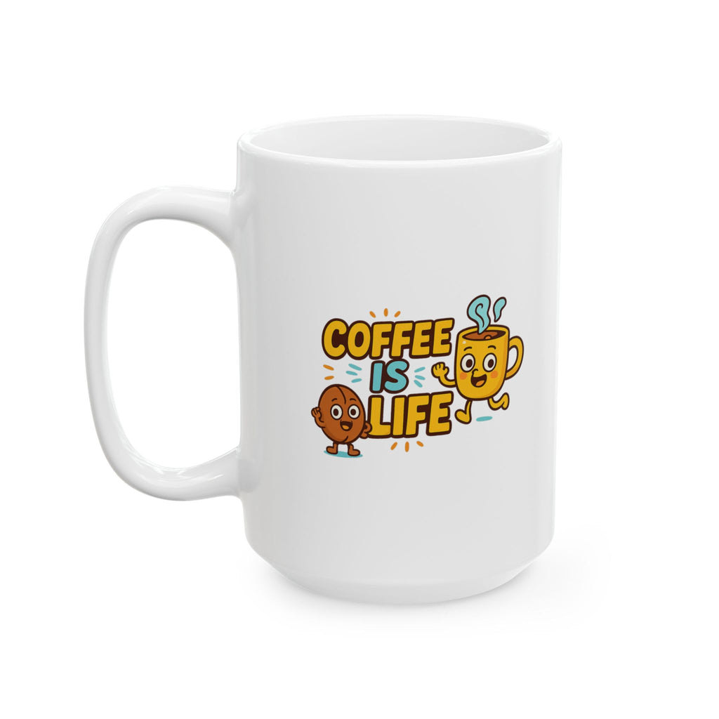 Living My Best Life Meaning Coffee Coffee Mug | Coffee Lover Humor | Ceramic Mug