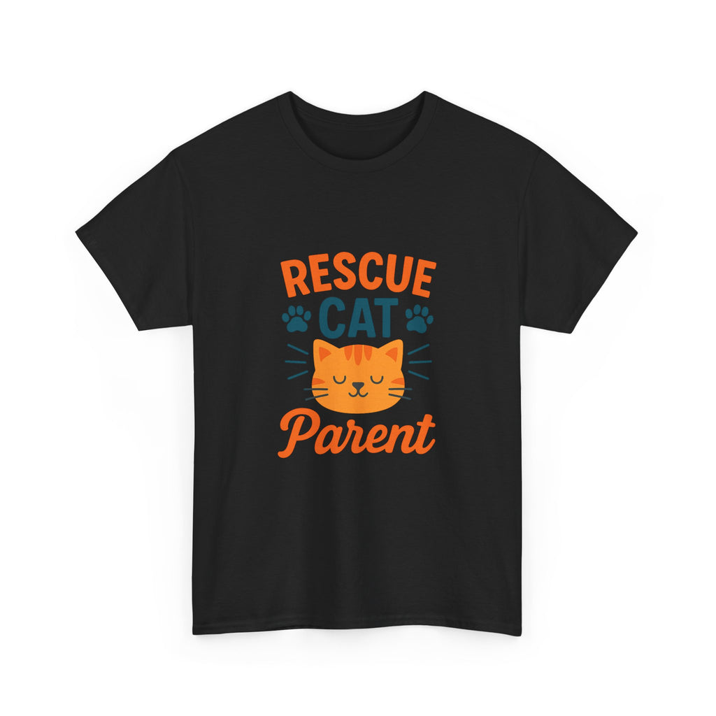 Proud Rescue Cat Parent T-Shirt | Shelter Adoption Gift | Graphic Tee