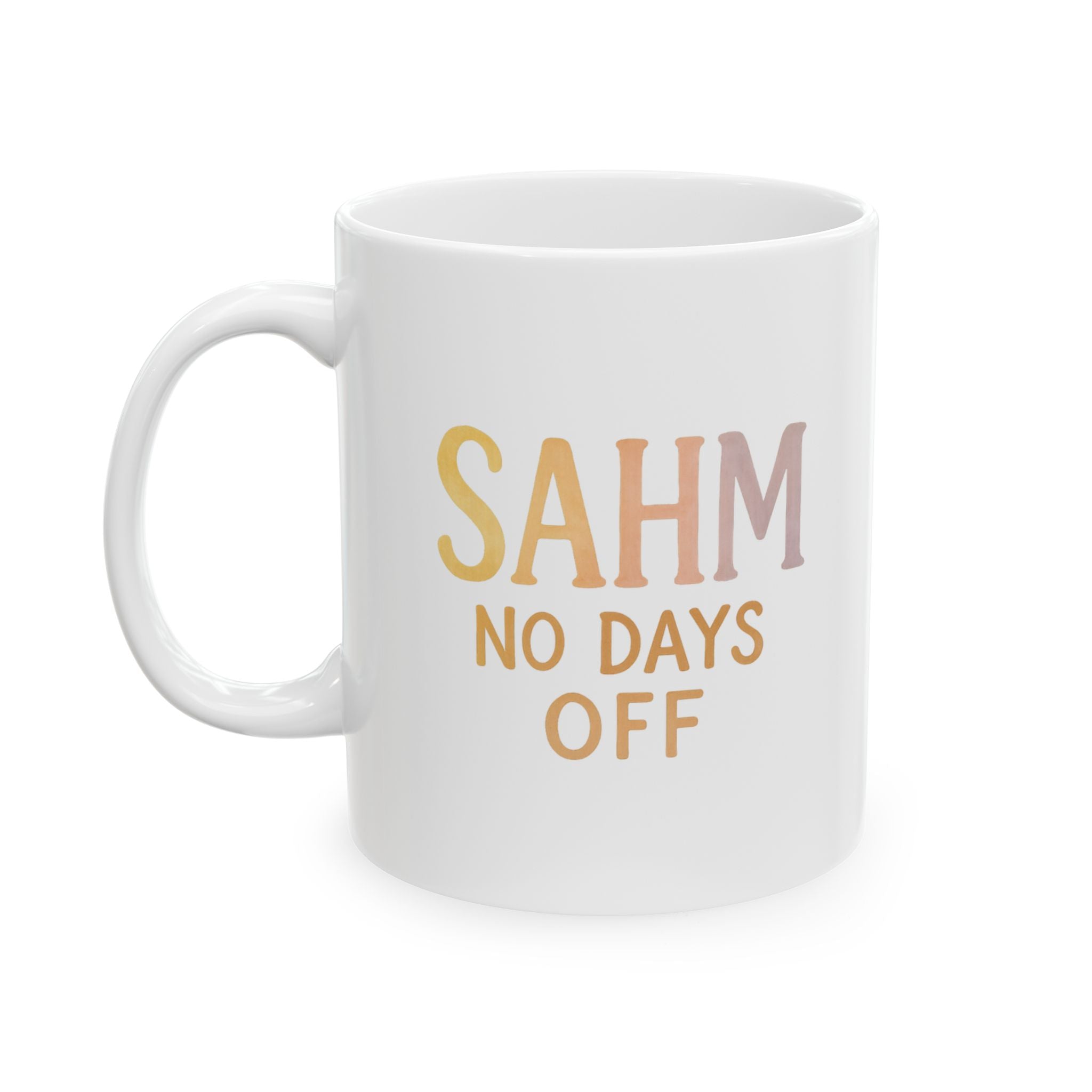 Stay At Home Mom Unpaid Overworked Undercaffeinated Coffee Mug | SAHM Humor | Ceramic Mug