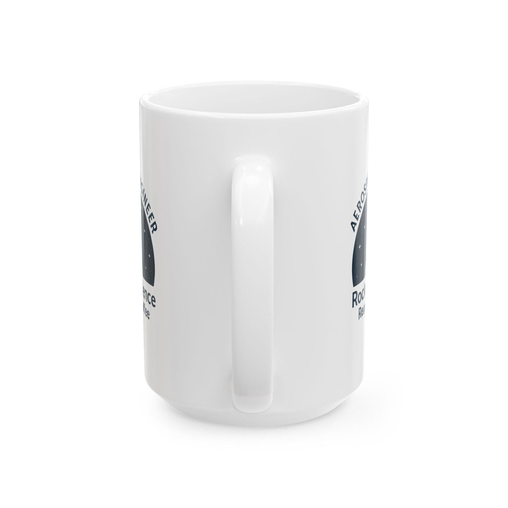 Aerospace Engineer Rocket Scientist Powered By Coffee Ceramic Mug