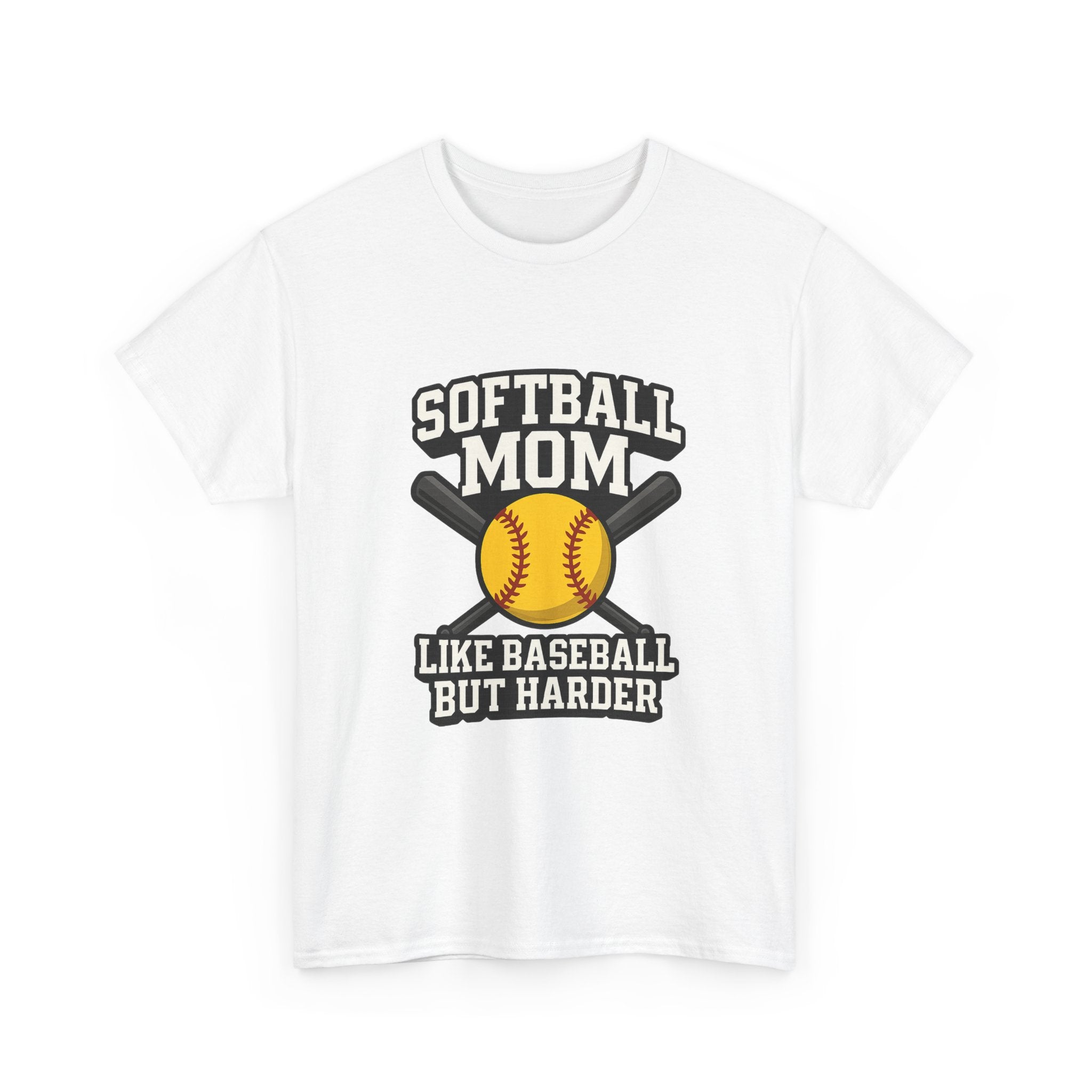 Softball Mom Like Baseball But Harder T-Shirt | Gift for Mom | Graphic Tee