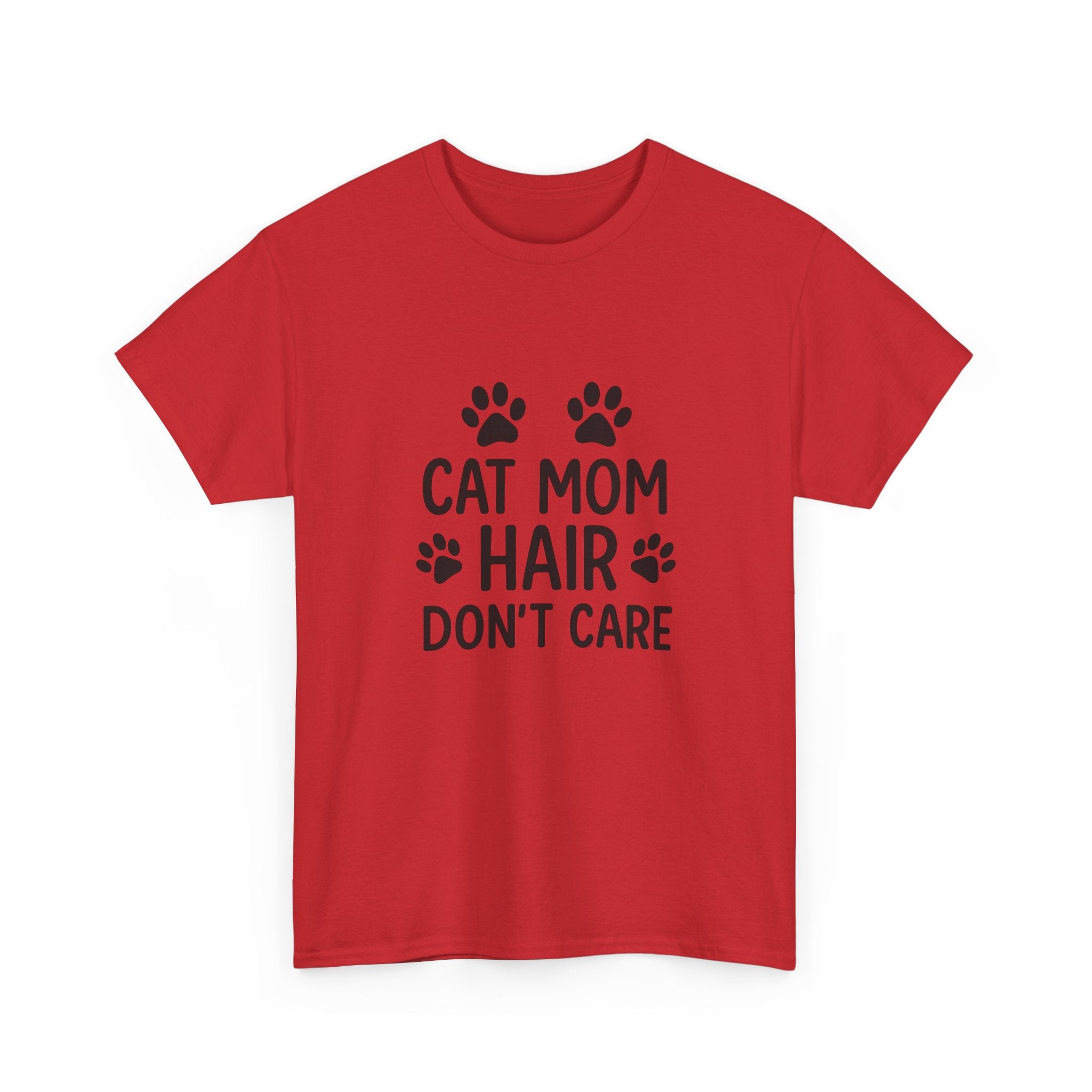 Cat Mom Hair Dont Care T-Shirt | Cat Lover Gift | Graphic Tee