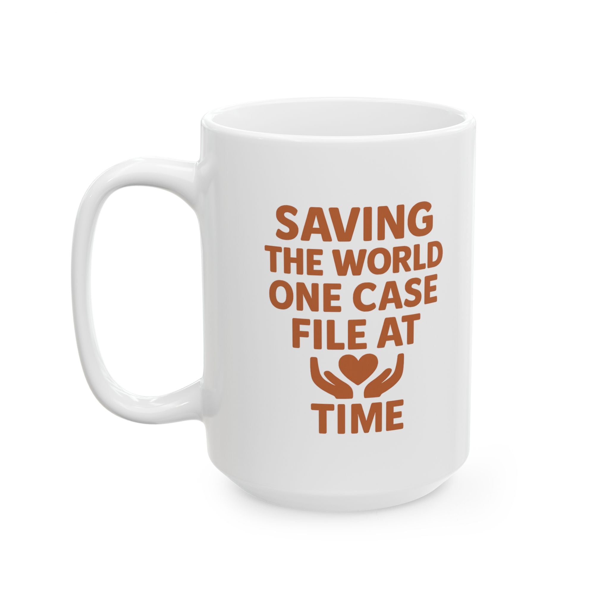 Social Worker Saving The World One Case File At A Time Coffee Mug | Unique Gift | Ceramic Mug