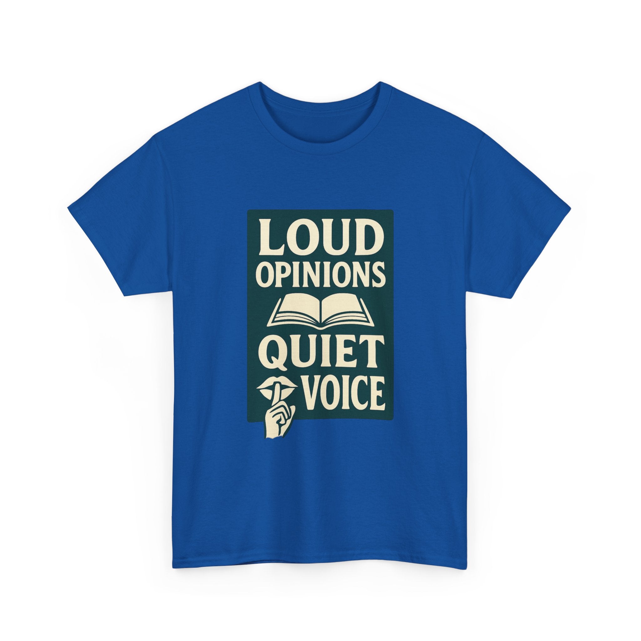 Librarian Loud Opinions Quiet Voice T-Shirt | Unique Gift | Graphic Tee