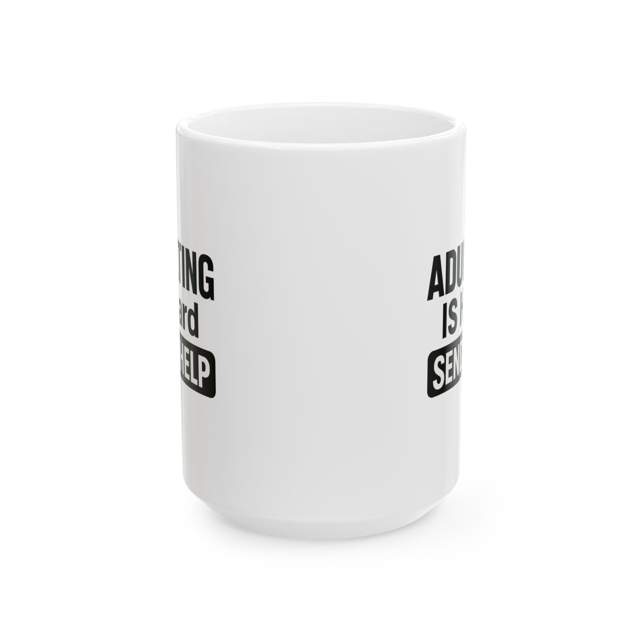 Adulting Is Wildly Overrated Coffee Mug | Funny Millennial Humor | Ceramic Mug