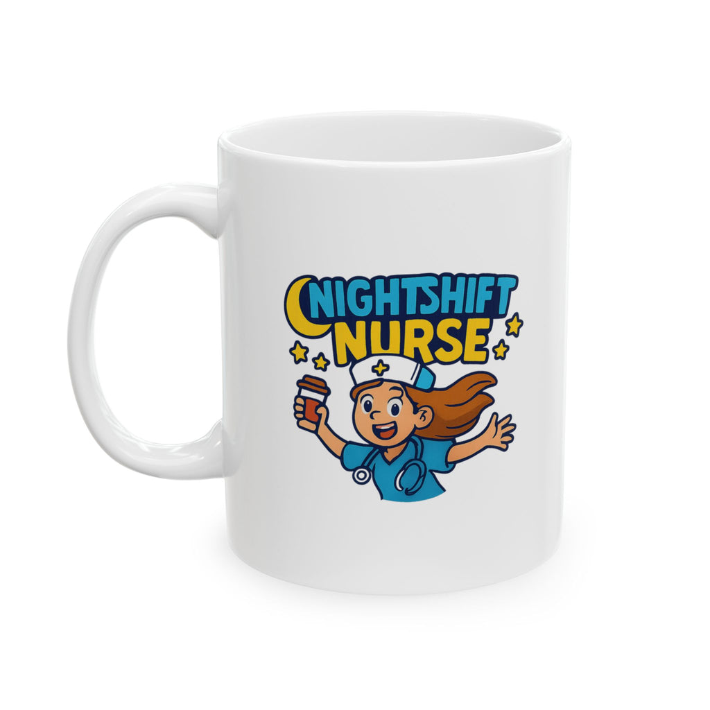 Surviving Night Shift One Coffee At A Time Coffee Mug | Nurse Gift | Ceramic Mug