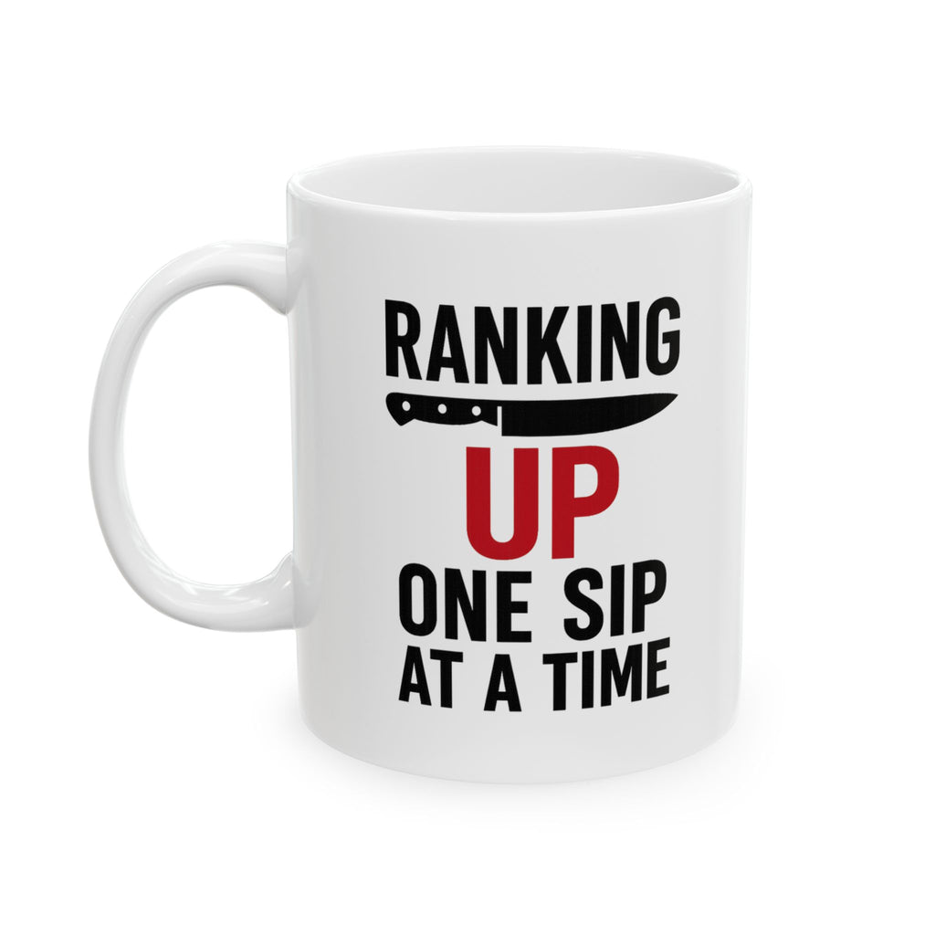 Sous Chef Ranking Up One Sip At A Time Coffee Mug | Chef Gift | Ceramic Mug