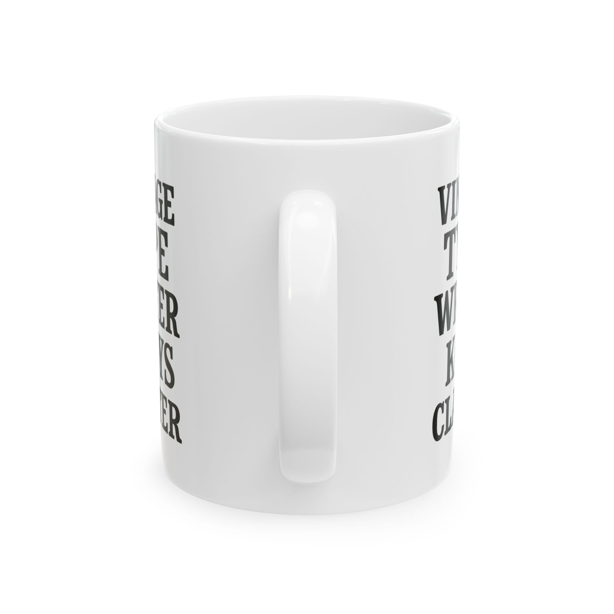 Vintage Typewriter Collector Keys And Coffee Clatter Coffee Mug | Coffee Lover Gift | Ceramic Mug