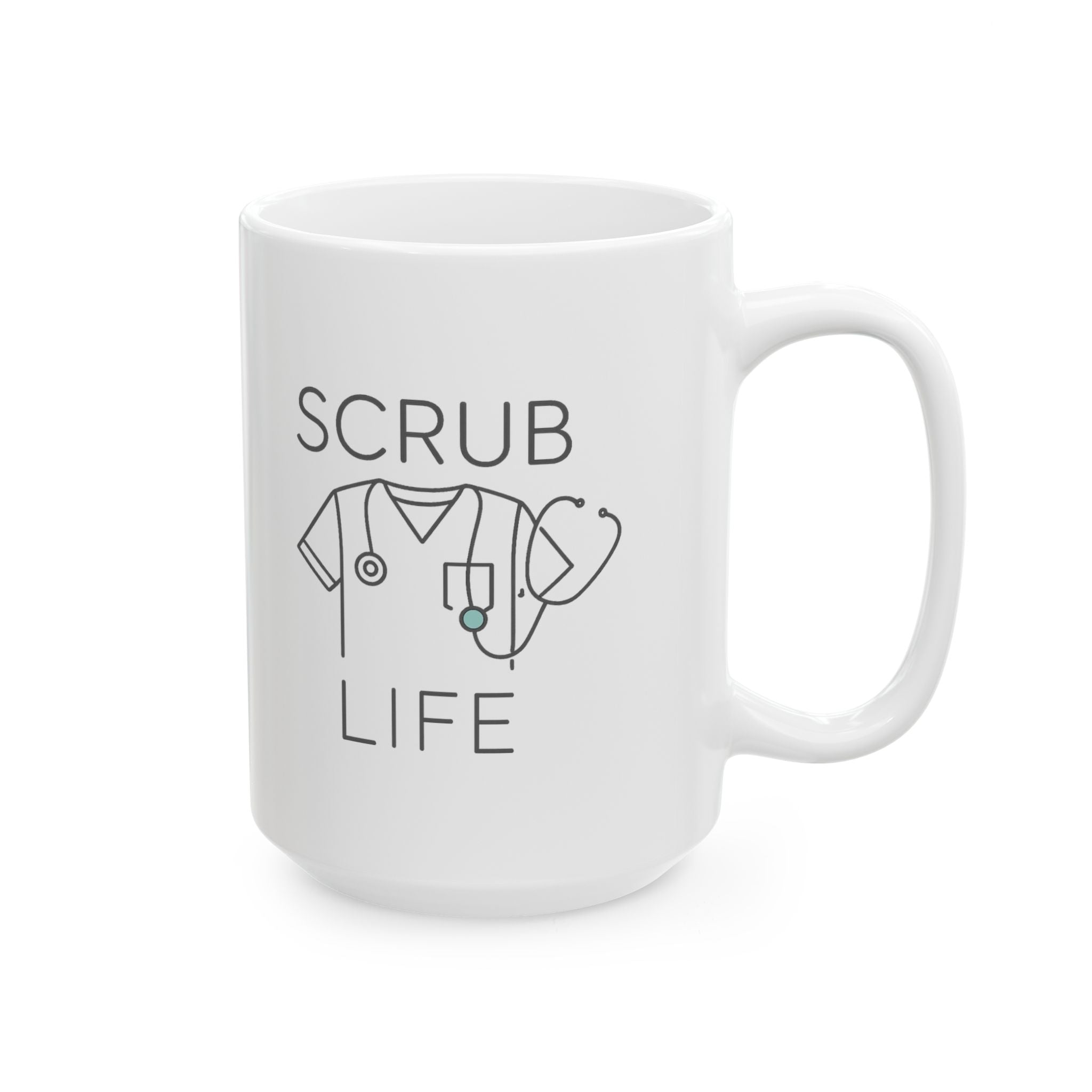 Scrub Life Coffee And Compassion Coffee Mug | Nurse Appreciation | Ceramic Mug