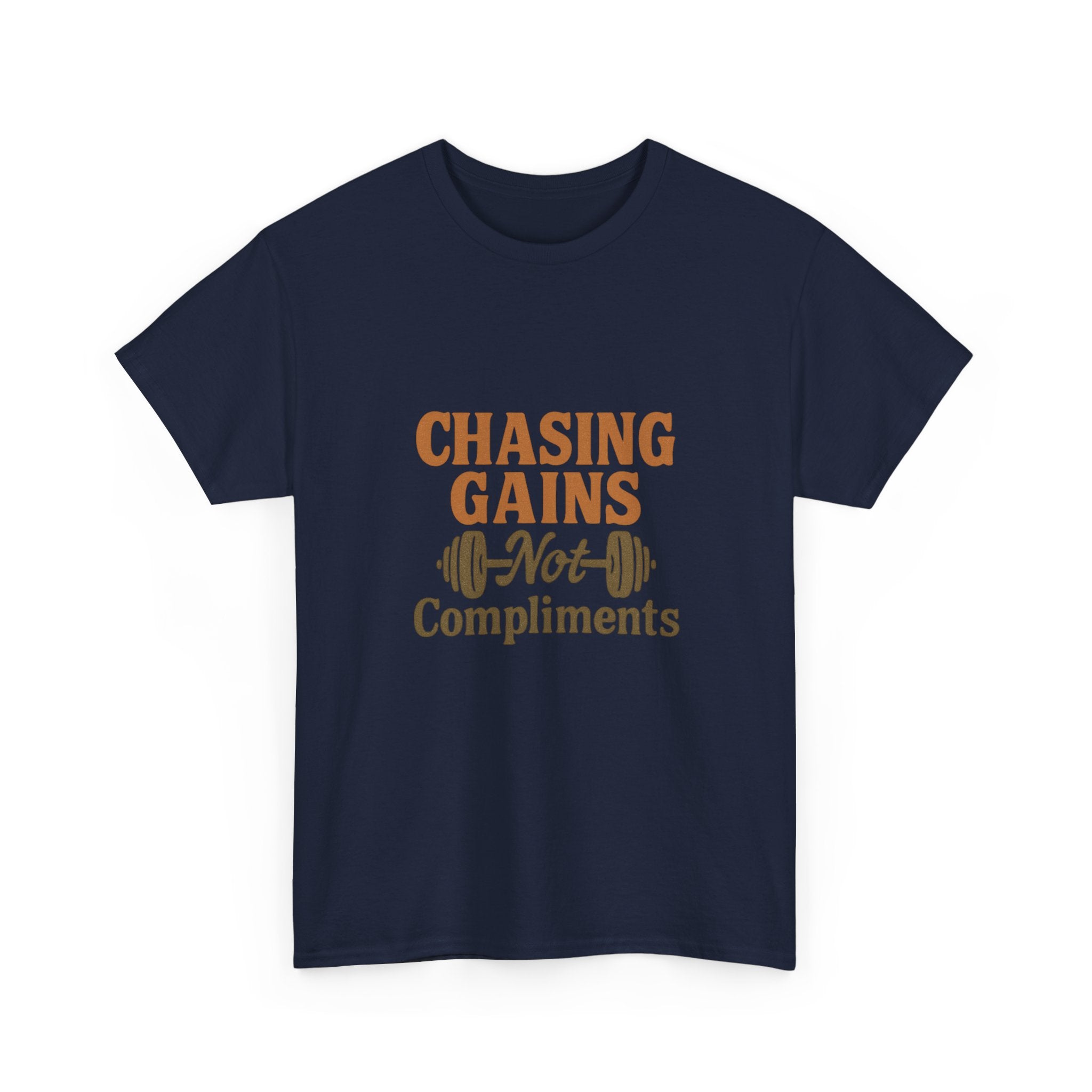 More Gains Less Drama T-Shirt | Funny Fitness Gift | Graphic Tee