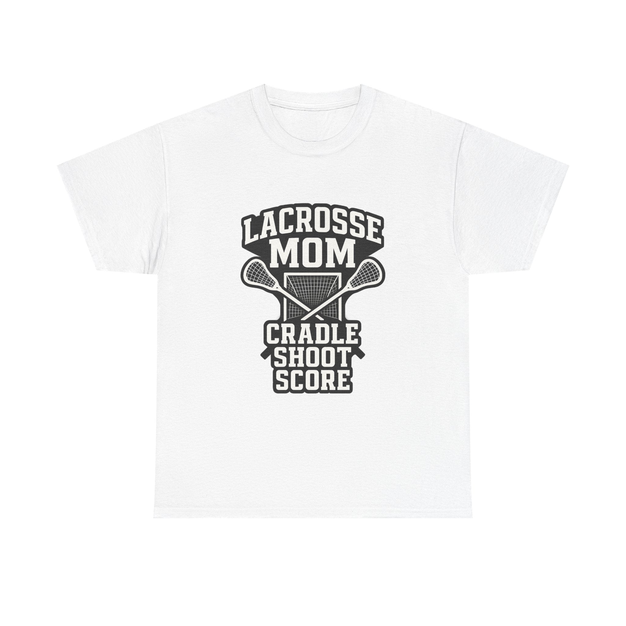 Lacrosse Mom Cradle Shoot Score T-Shirt | Gift for Mom | Graphic Tee
