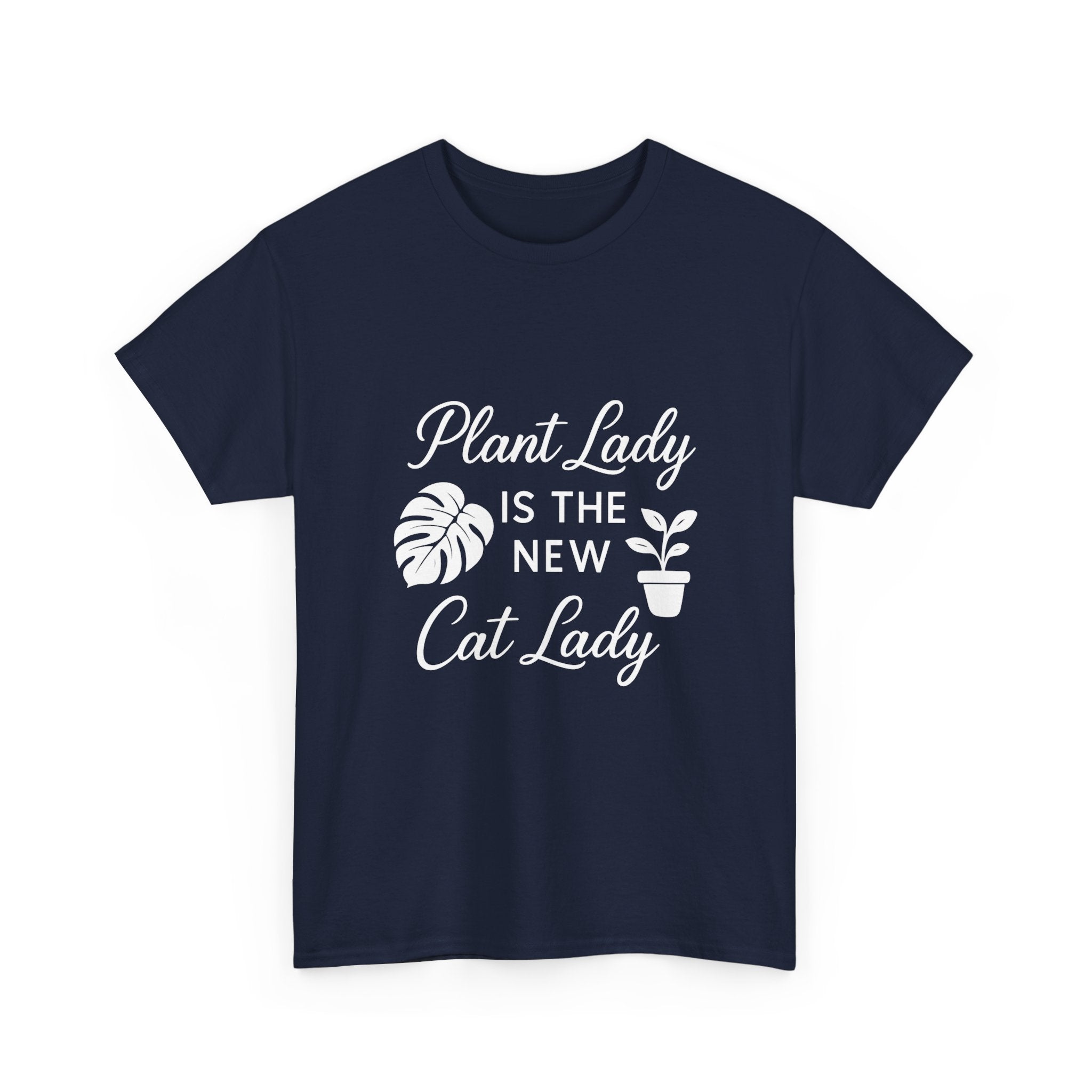 Plant Lady Is The New Cat Lady T-Shirt | Cat Lover Gift | Graphic Tee