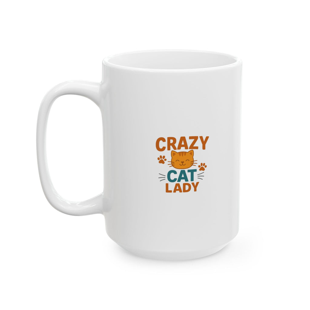 Certified Crazy Cat Lady Coffee Mug | Funny Gift for Her | Ceramic Mug