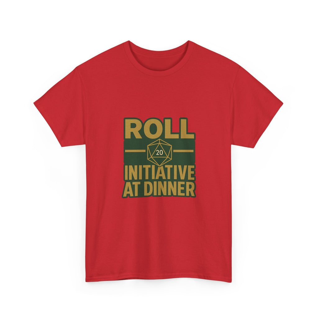 Board Game Nerd Roll Initiative At Dinner T-Shirt | Unique Gift | Graphic Tee