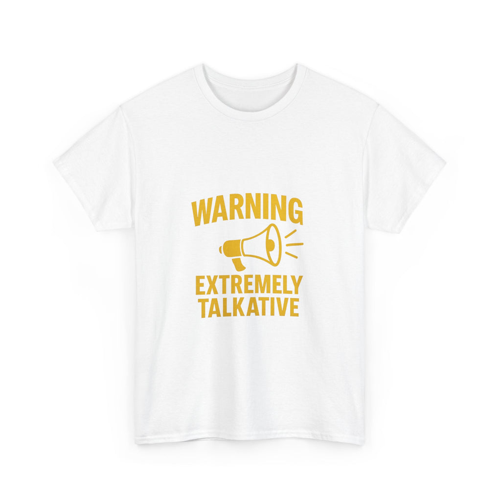 Extrovert Warning Extremely Talkative T-Shirt | Unique Gift | Graphic Tee