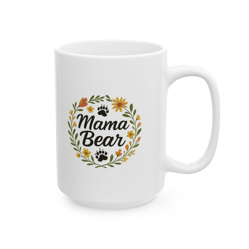 Mama Bear Floral Coffee Mug | Unique Gift | Ceramic Mug