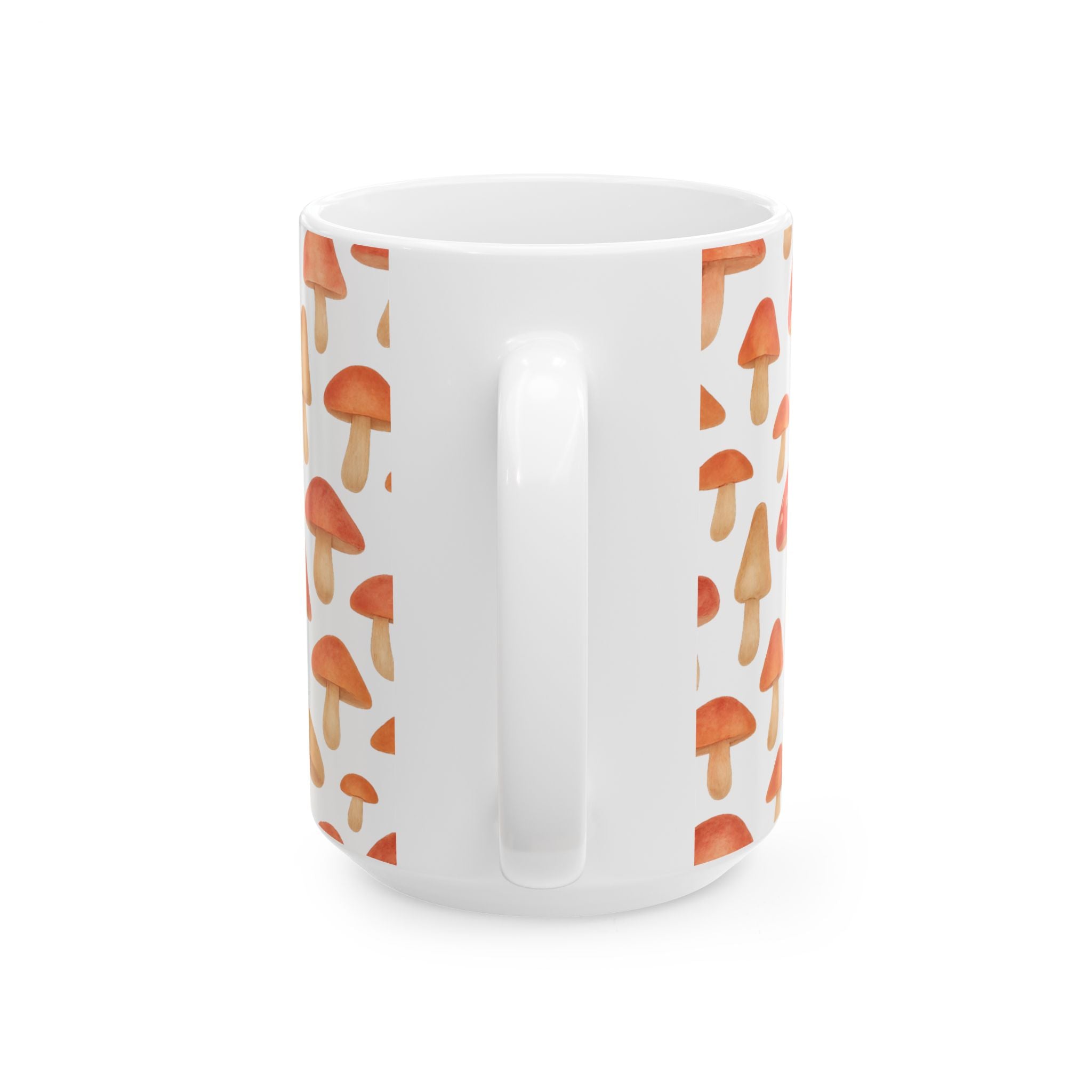 Watercolor Fairy Tale Mushrooms Full Wrap Coffee Mug | Mushrooms Gift | Ceramic Mug