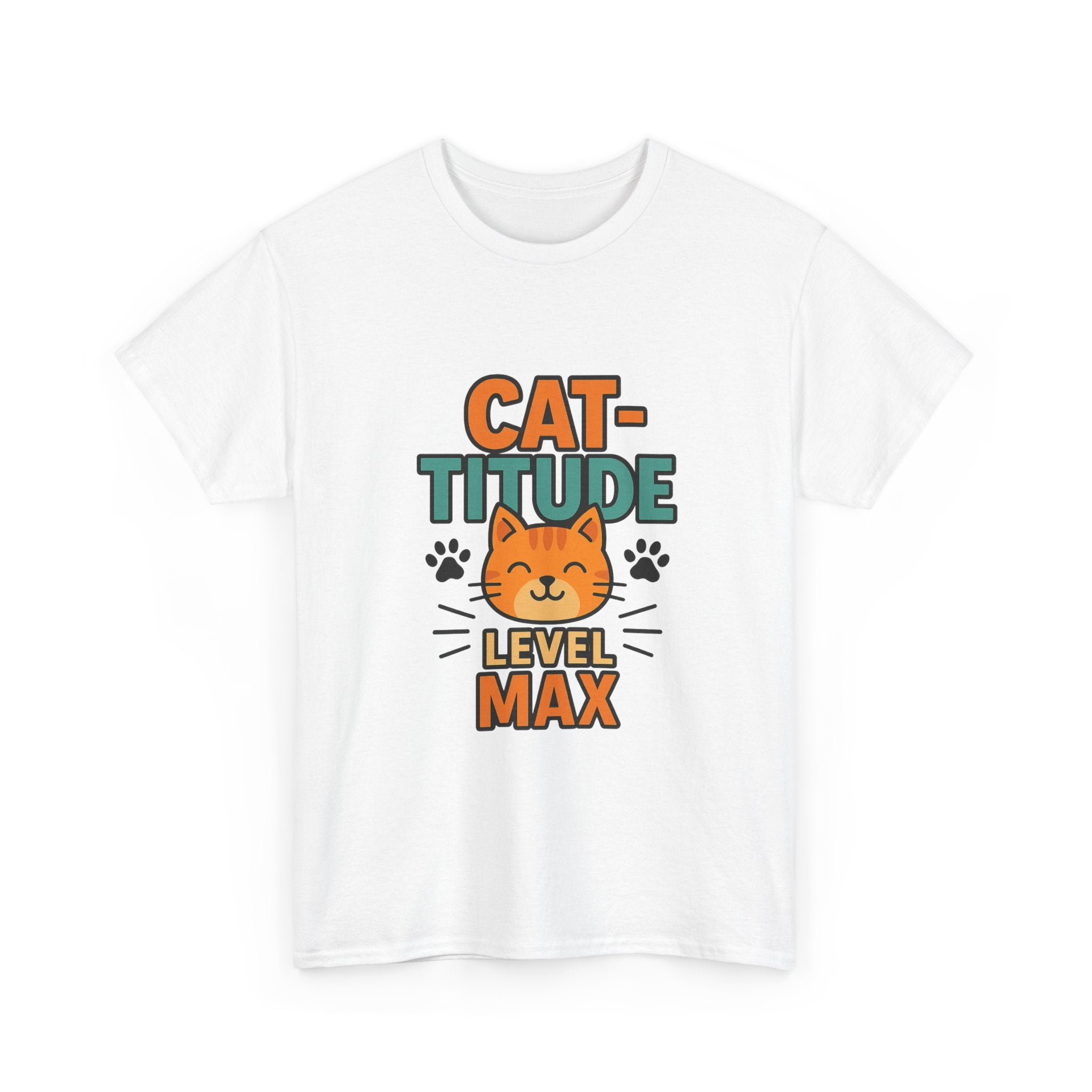 Not Grumpy Just Have Cat-titude T-Shirt | Funny Cat Humor | Graphic Tee
