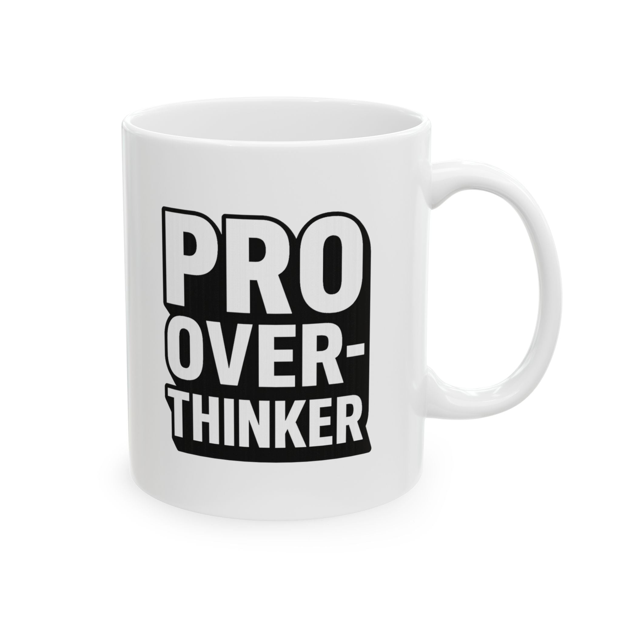 I Overthink Therefore I Am Caffeinated Coffee Mug | Funny Gift | Ceramic Mug