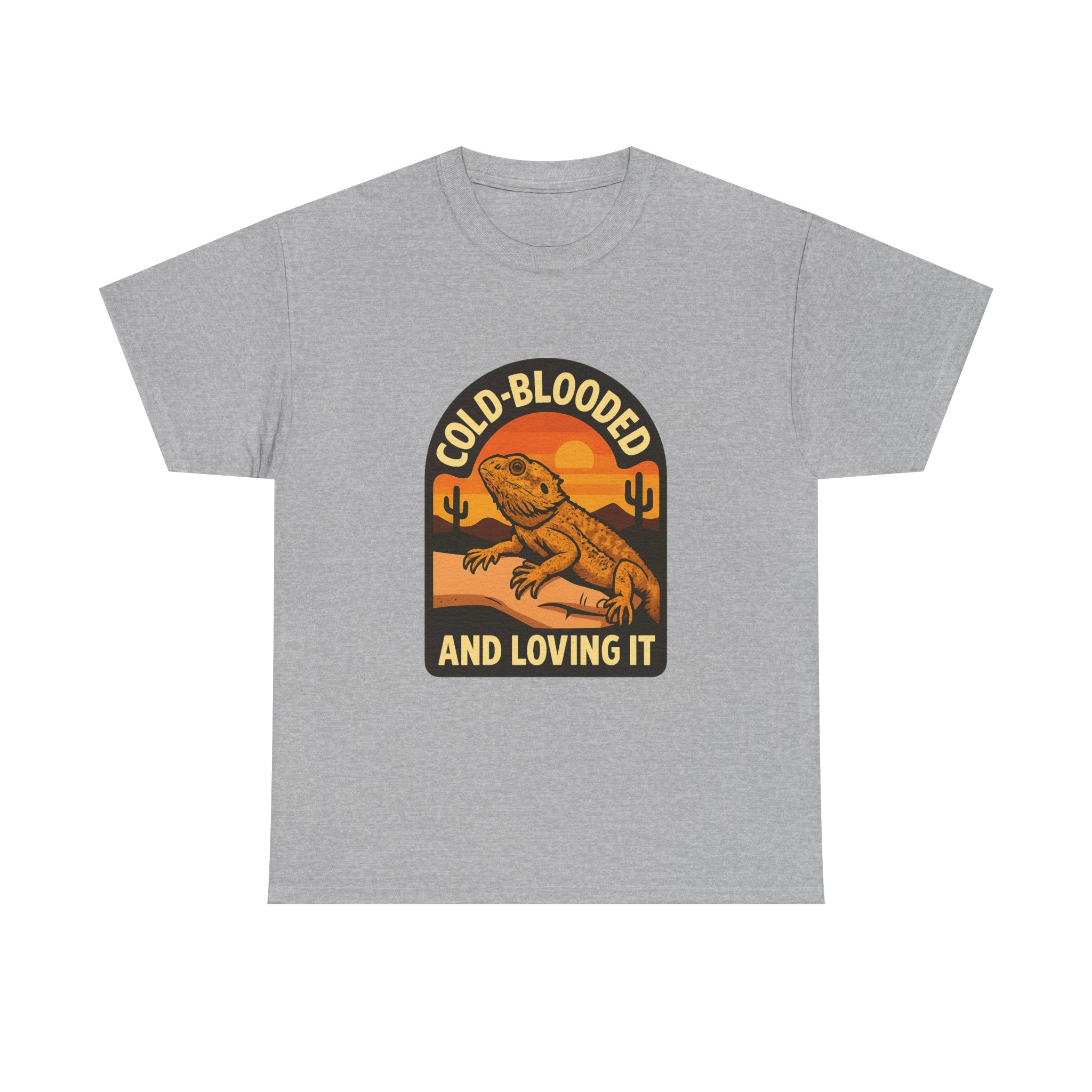 Bearded Dragon Dad Cold-Blooded And Loving It T-Shirt