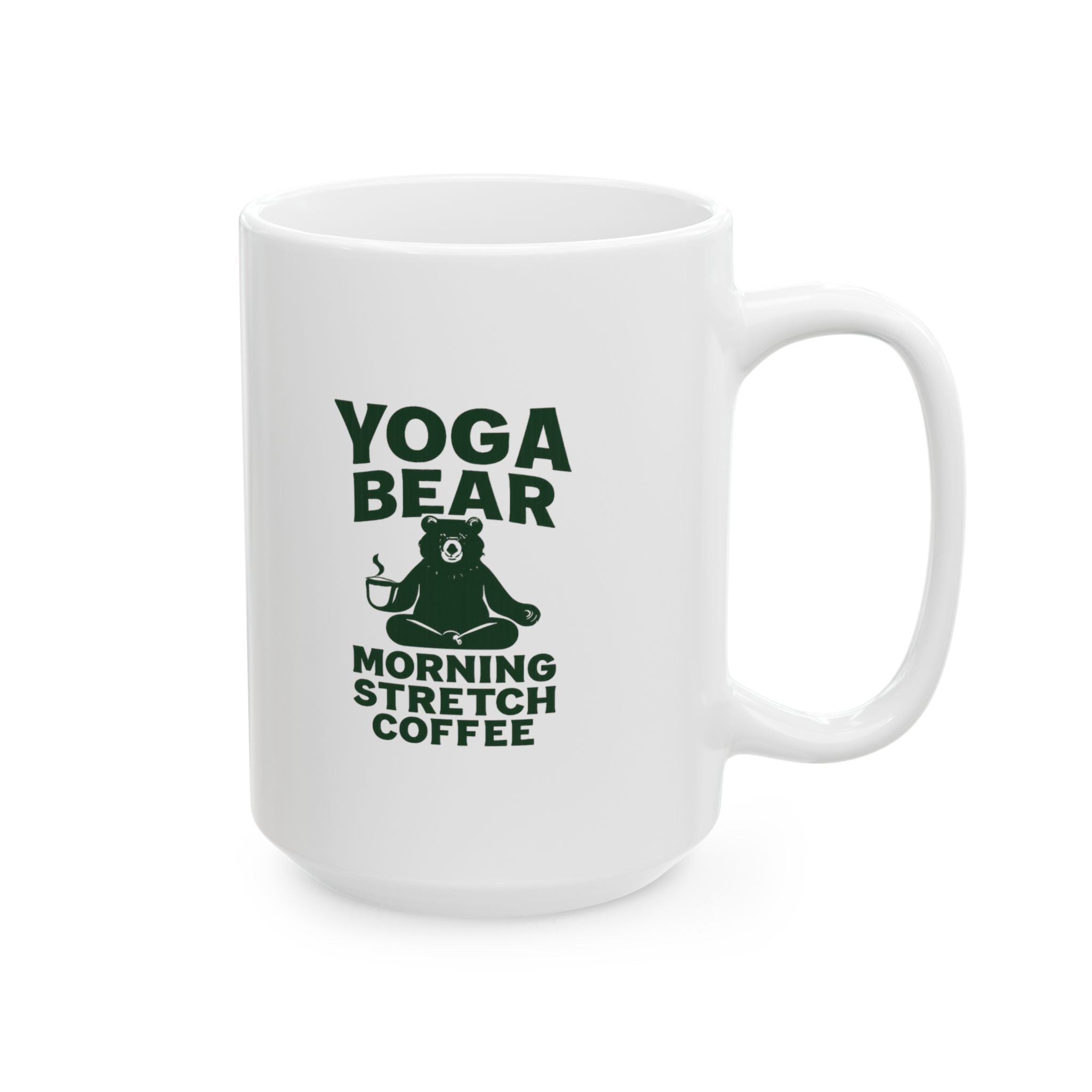 Yoga Bear Morning Stretch Coffee Coffee Mug | Coffee Lover Gift | Ceramic Mug