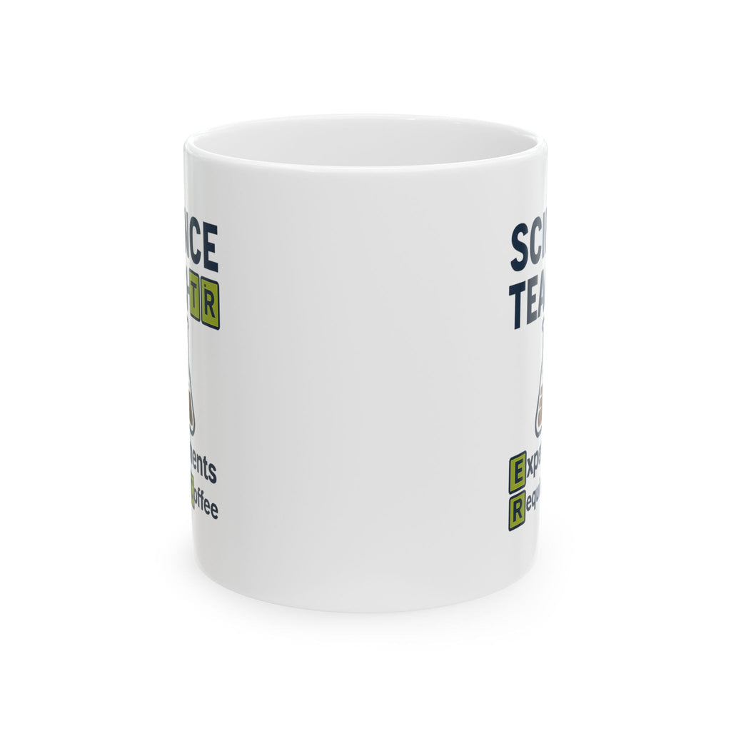 Science Teacher Experiments Require Coffee First Ceramic Mug
