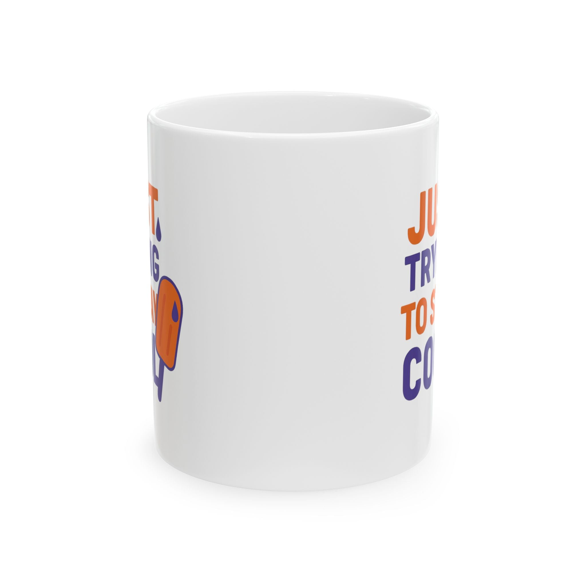 Popsicle Parent Just Trying To Stay Cool Coffee Mug | Unique Gift | Ceramic Mug