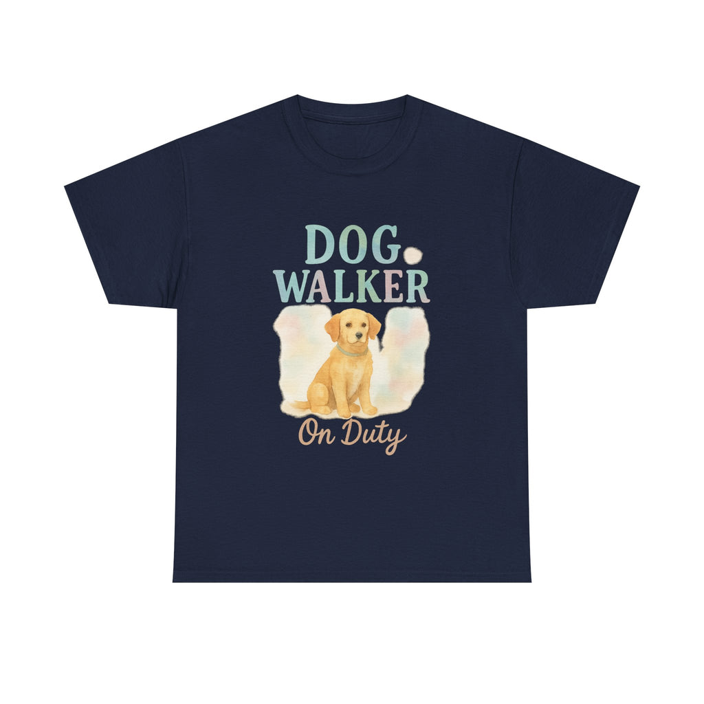 Dog Walker Powered By Coffee T-Shirt | Dog Walker Gift | Graphic Tee