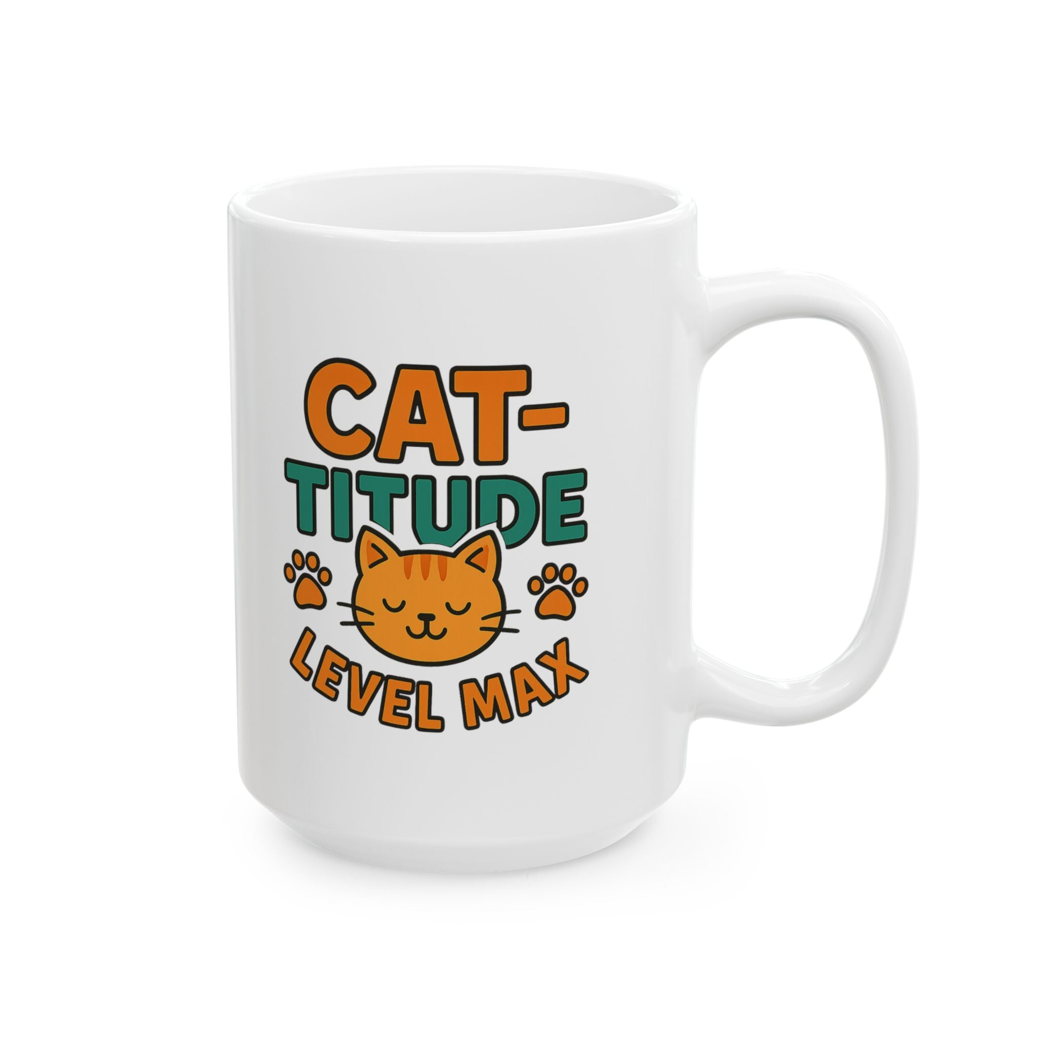 I Have Cat-titude And I Know It Coffee Mug | Funny Cat Gift | Ceramic Mug