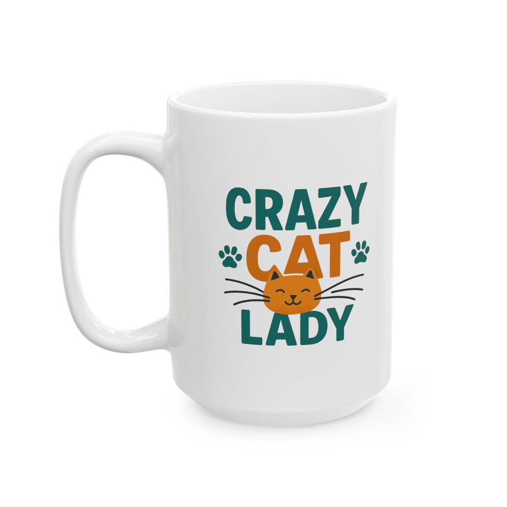 Future Crazy Cat Lady In Training Coffee Mug | Cat Lover Humor | Ceramic Mug