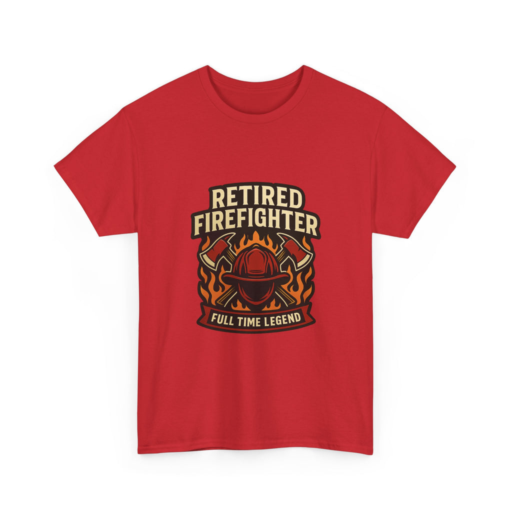 Retired Firefighter Full Time Legend T-Shirt | Unique Gift | Graphic Tee