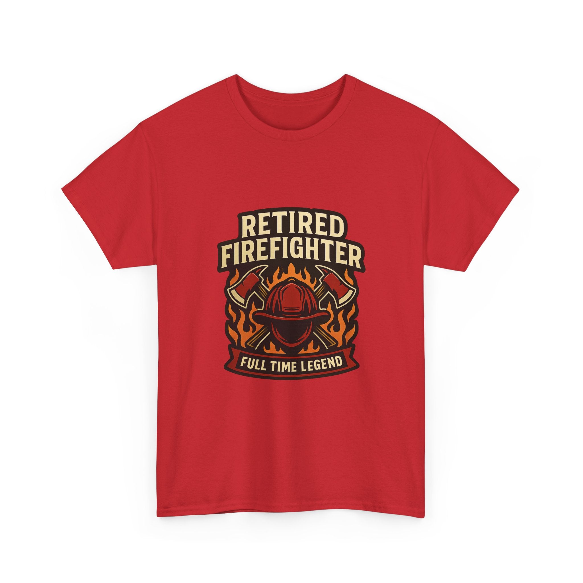 Retired Firefighter Full Time Legend T-Shirt | Unique Gift | Graphic Tee
