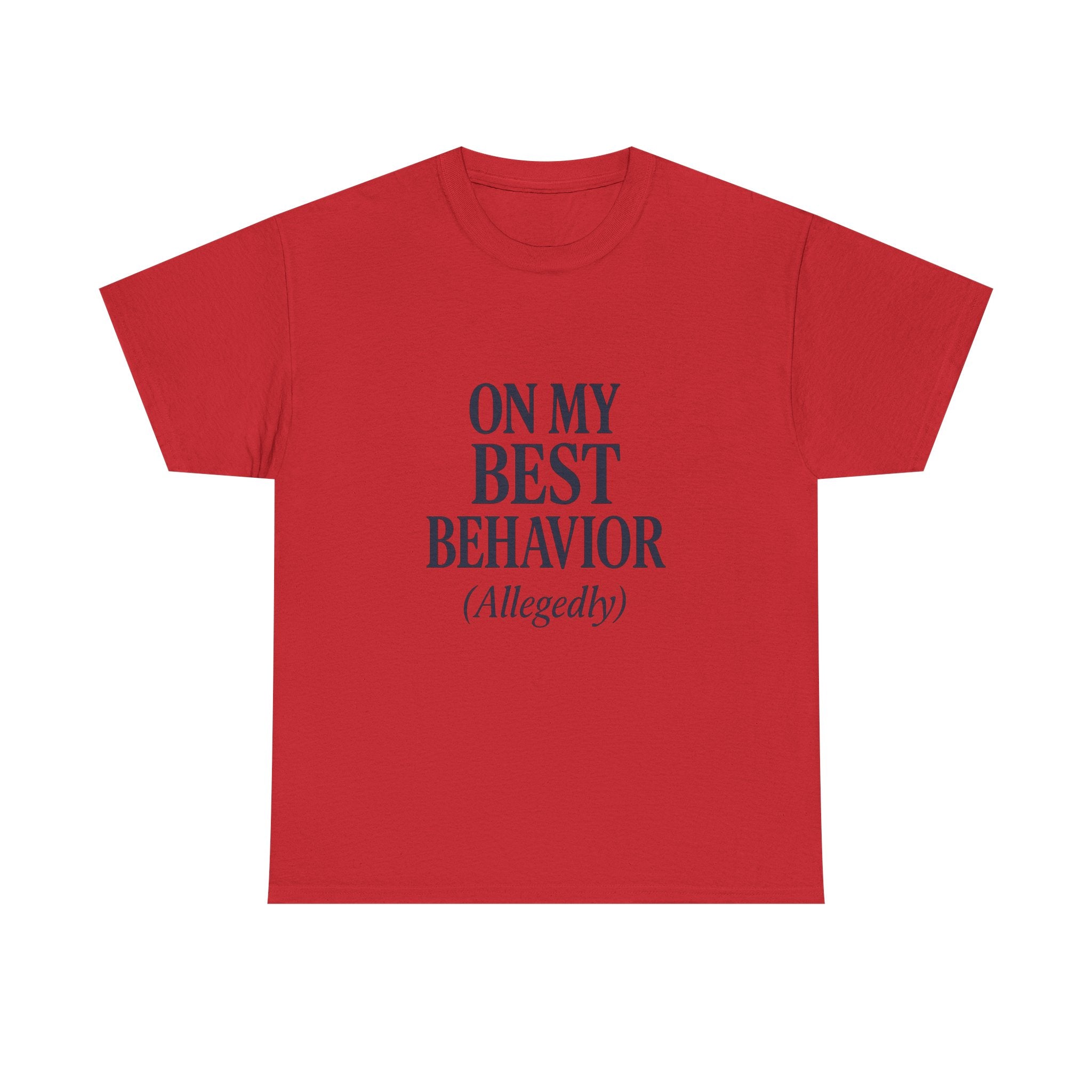 On My Best Behavior T-Shirt | Unique Gift | Graphic Tee