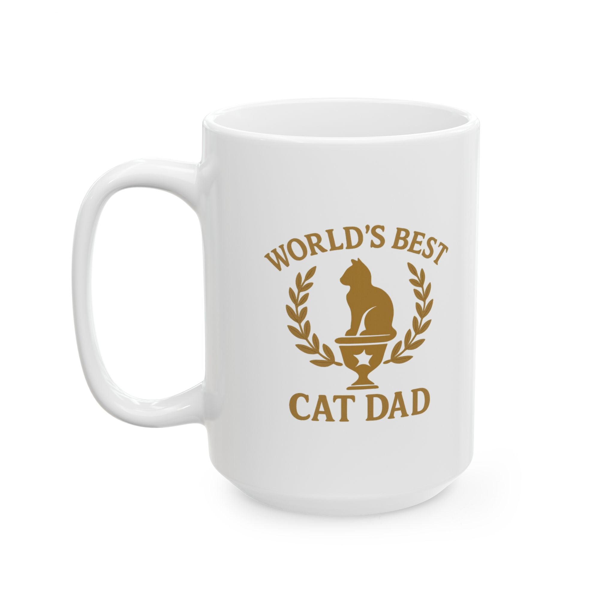 Worlds Best Cat Dad Coffee Mug | Cat Lover Gift | Ceramic Mug