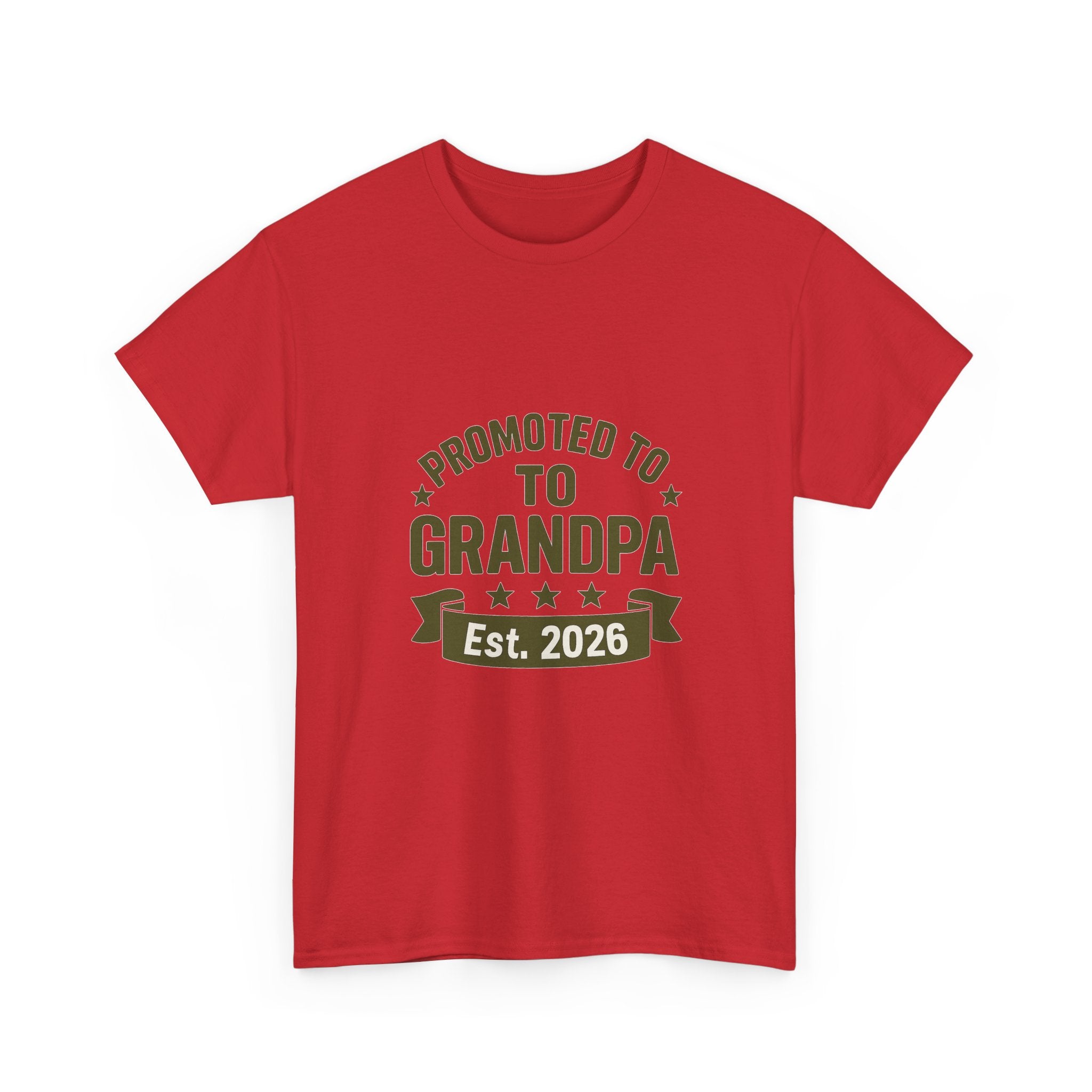 Promoted To Grandpa Est 2026 T-Shirt | Gift for Grandpa | Graphic Tee