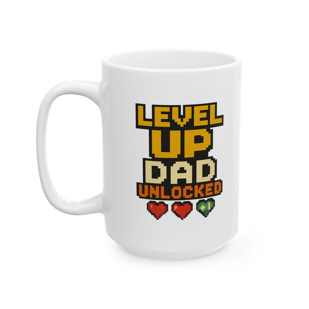 Level Up Dad Unlocked Coffee Mug | Gift for Dad | Ceramic Mug