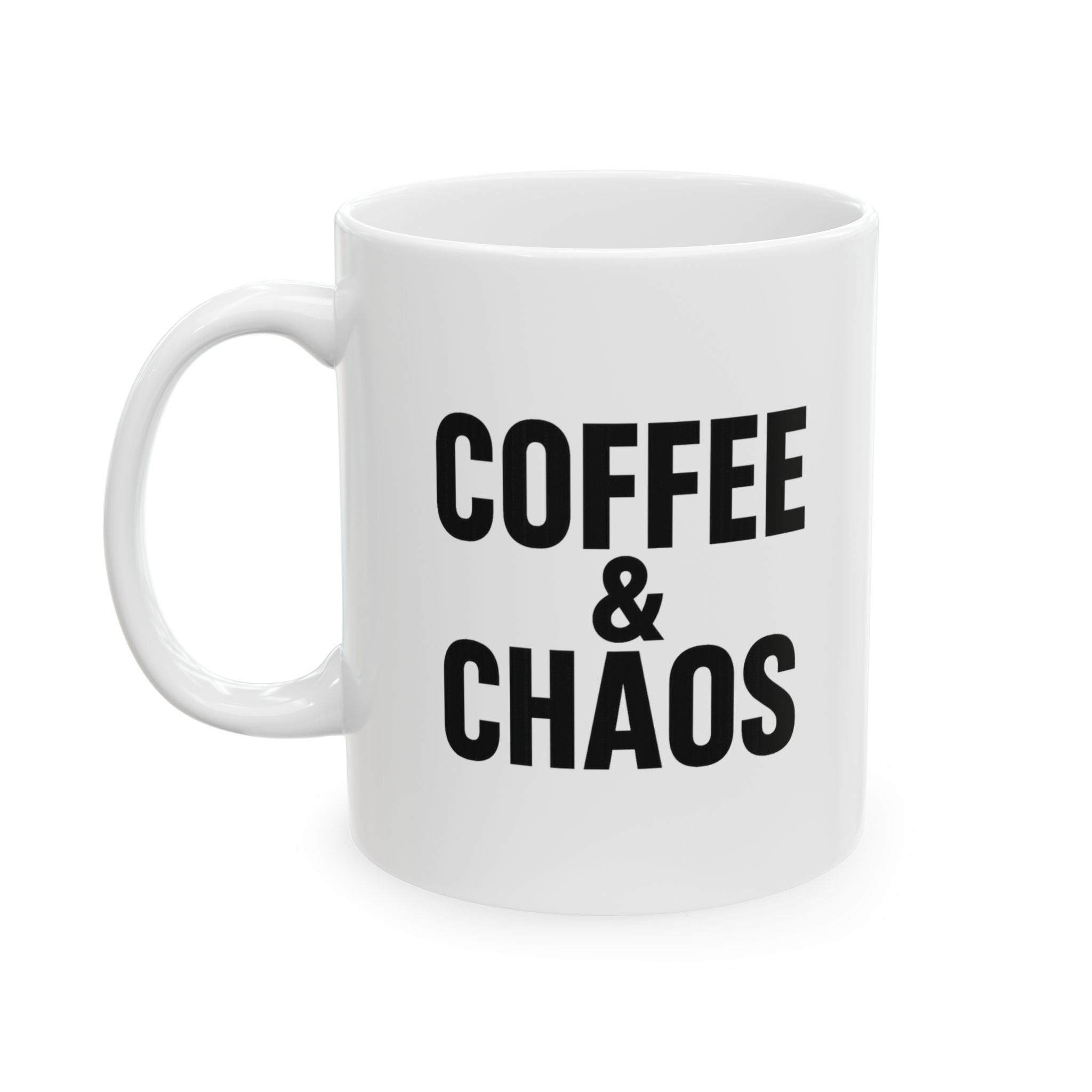 Coffee Chaos And Complete Lack Of Sleep Coffee Mug | Funny Gift | Ceramic Mug