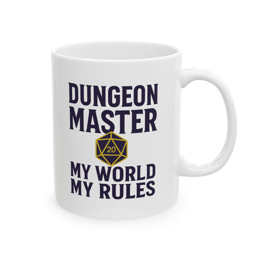 Dungeon Master My World My Rules Coffee Mug | Unique Gift | Ceramic Mug