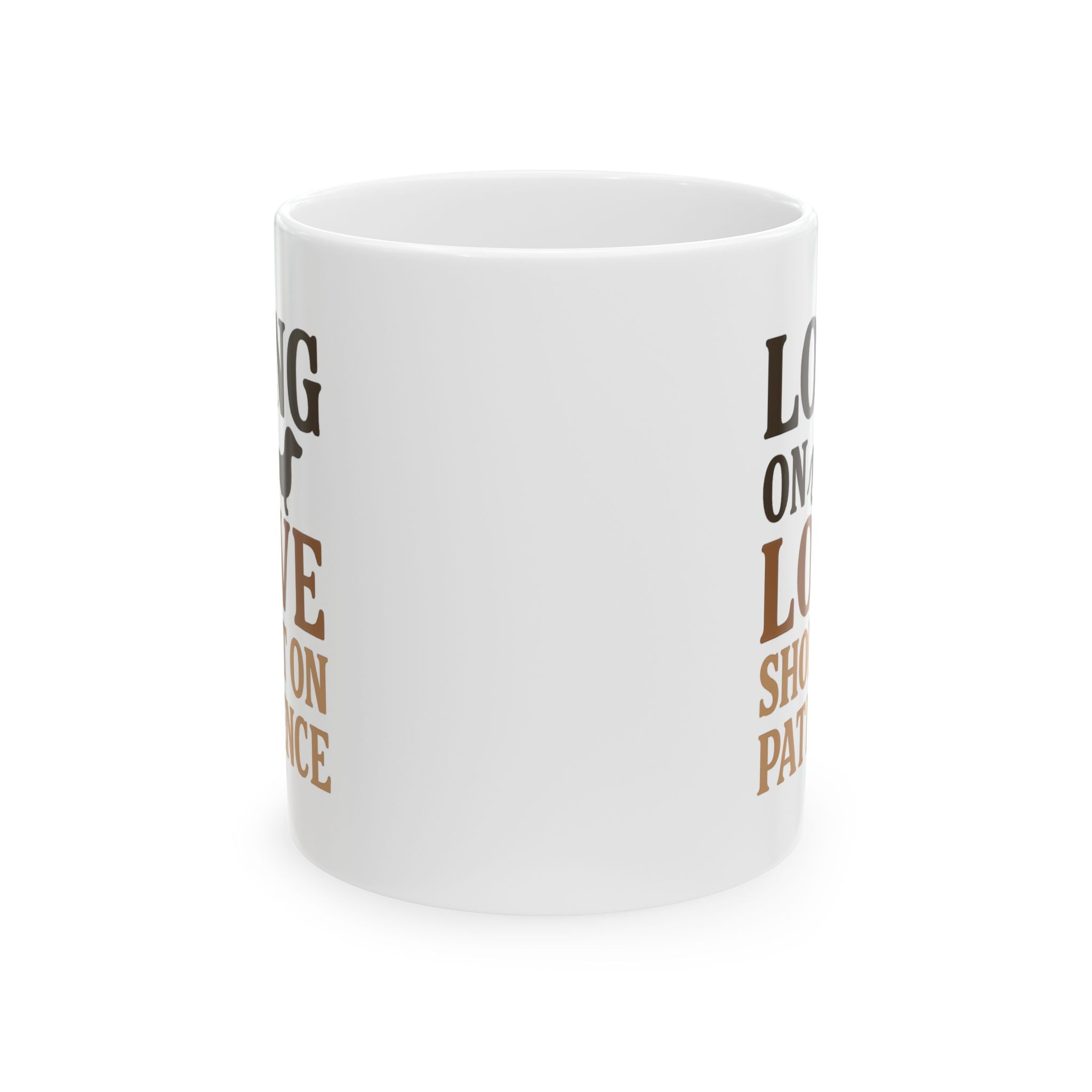 Dachshund Dad Long On Love Short On Patience Coffee Mug | Gift for Dad | Ceramic Mug