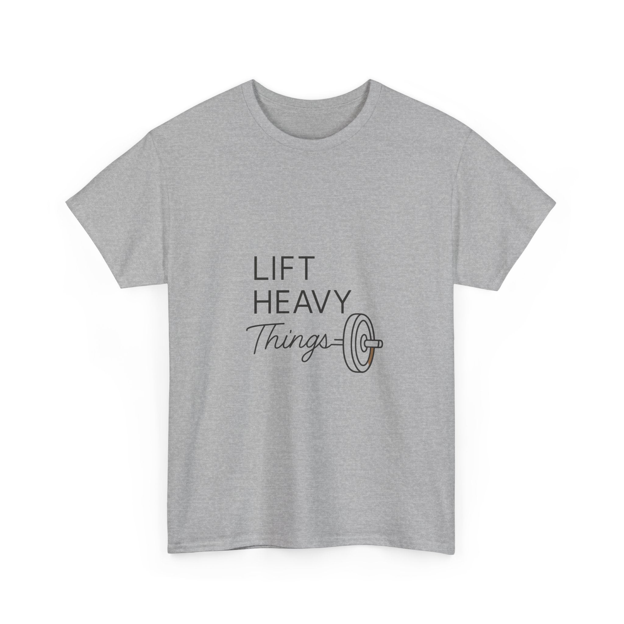 Lift Heavy Things It Helps T-Shirt | Weightlifting Gift | Graphic Tee