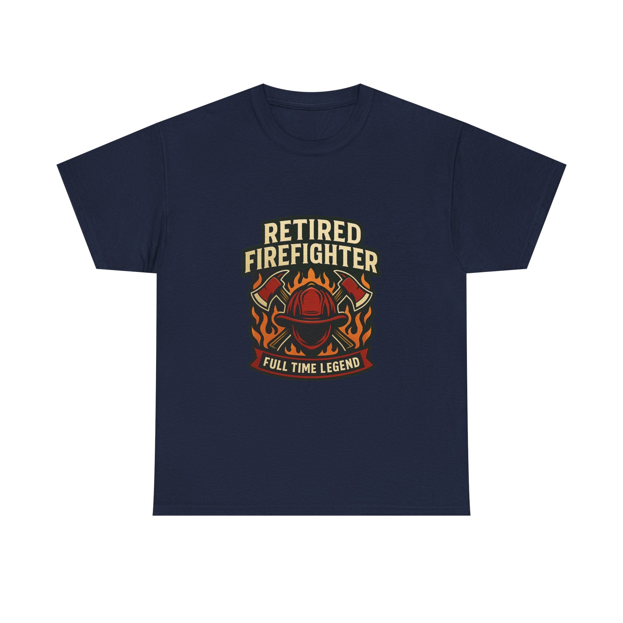 Retired Firefighter Full Time Legend T-Shirt | Unique Gift | Graphic Tee